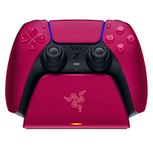 Razer PS5 Wireless Controller Fast Charging Station - Cosmic Red