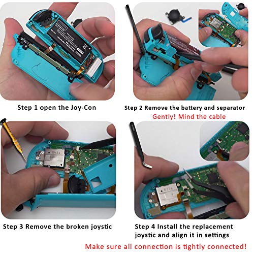 IIWEY Joycon Joystick Replacement 2 Pack for Nintendo Switch