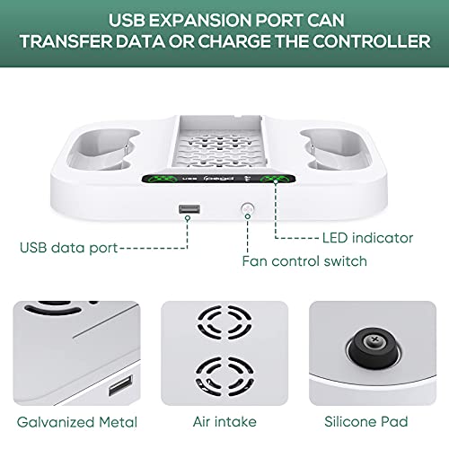 Xbox Series S Cooling Stand with Dual Charger