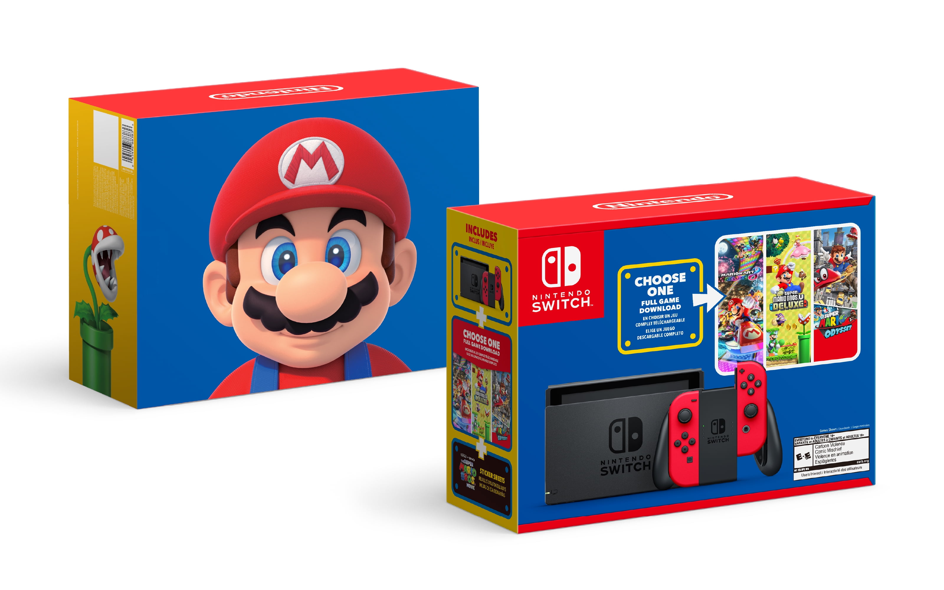 Nintendo Switch Mario Bundle - Choose Your Game