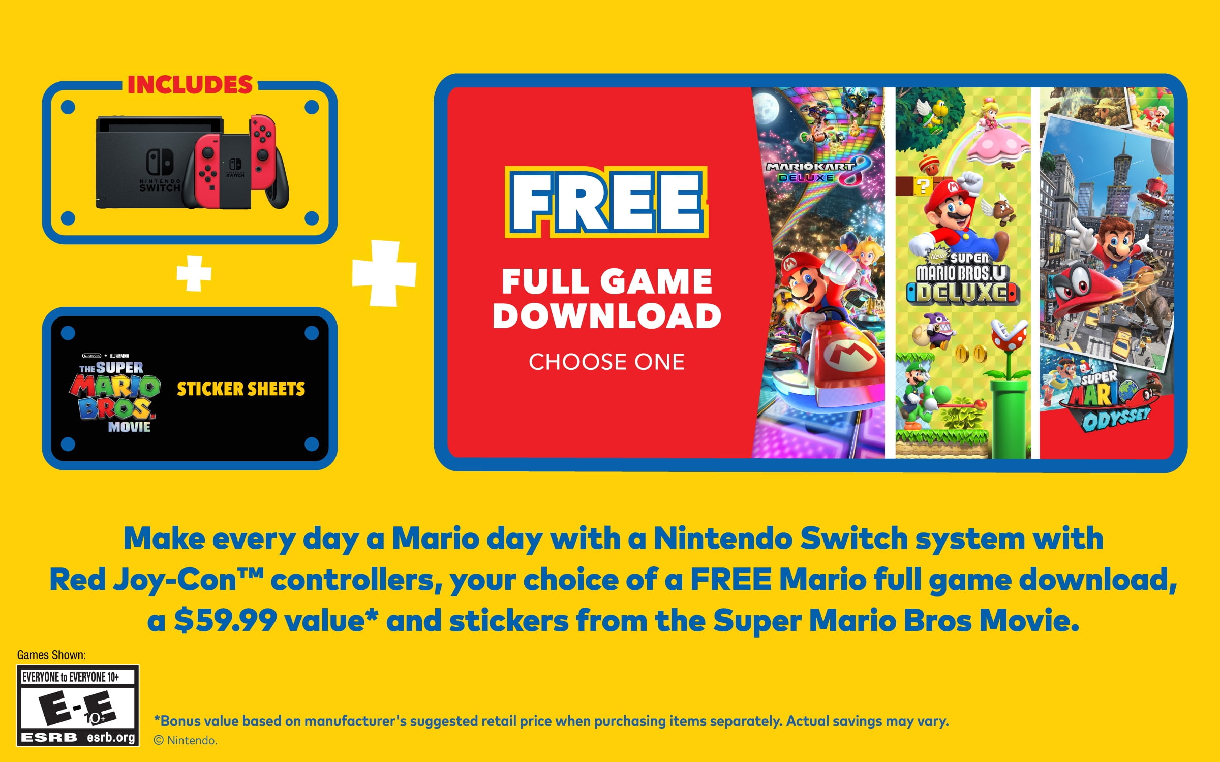 Nintendo Switch Mario Selection Bundle