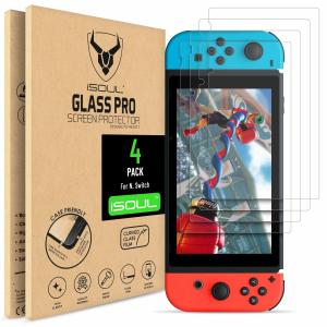 Tempered Glass Screen Protectors for Nintendo Switch (4 Pack)