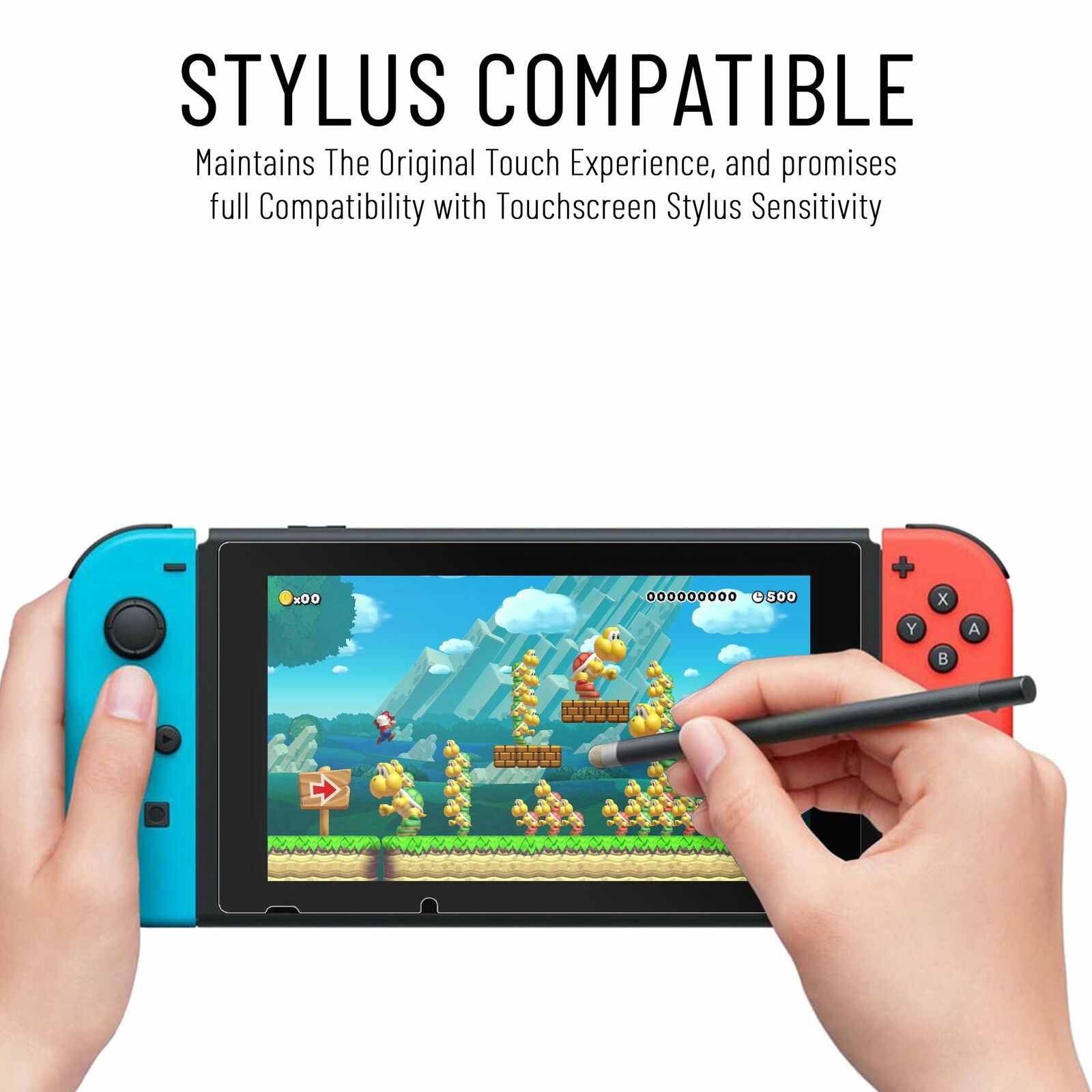 Tempered Glass Screen Protectors for Nintendo Switch (4 Pack)