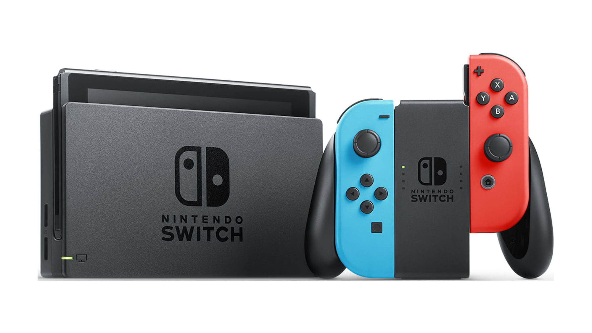 Nintendo Switch Neon Blue and Red Joy-Con Bundle