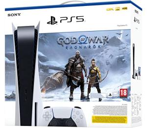 PS5 Disc Edition Bundle with God of War & Case