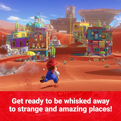 Nintendo Switch - Red with Super Mario Odyssey