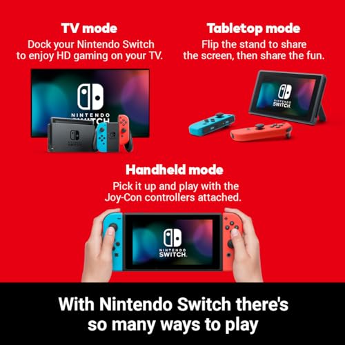 Nintendo Switch Original Box - Neon Red/Blue