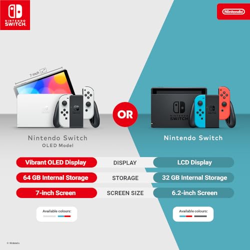 Nintendo Switch OLED 64GB Handheld Console