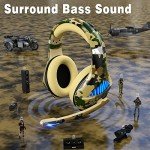 Camo Gaming Headset with Noise Cancelling Sound