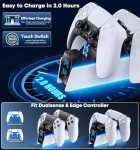 PS5 Controller Charger with EU Adapter