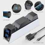 PS5 Controller Charger with EU Adapter
