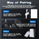 TURPOW Wireless RGB Game Controller for PS5/PS4