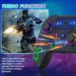 TURPOW Wireless RGB Game Controller for PS5/PS4
