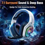 Ozeino Wireless Gaming Headset with 40Hr Battery