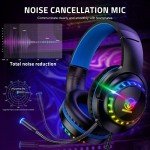 Pacrate RGB Wired Gaming Headset with Microphone