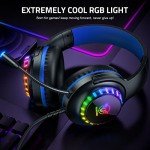 Pacrate RGB Wired Gaming Headset with Microphone