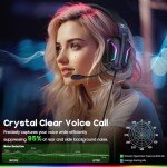 WESEARY Wired Gaming Headset with Noise Cancelling Mic