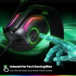 WESEARY Wired Gaming Headset with Noise Cancelling Mic