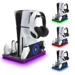 PS5 Slim Cooling Stand & RGB Controller Charger
