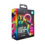 Light Up Twin Play & Charge Cables for PS5, Switch