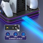 PS5 Slim Cooling Stand & RGB Controller Charger