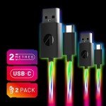 Light Up Twin Play & Charge Cables for PS5, Switch