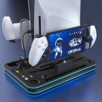 PS5 Slim Cooling Stand & RGB Controller Charger