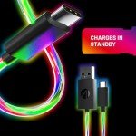 Light Up Twin Play & Charge Cables for PS5, Switch