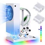 Gorixer Xbox Series S Dual Charging Stand & Fan