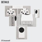 Hosanwell Xbox Series S Wall Mount Bundle Set