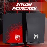 PS5 Black Faceplate Replacement - Spider Design