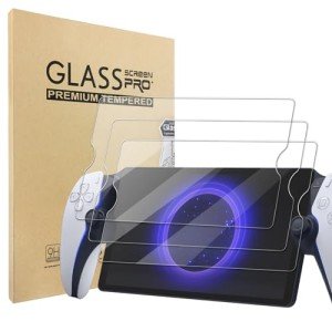 3 Pack Tempered Glass Screen Protectors for PS5 Portal