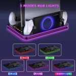 PlayStation Portal Charger and PS5 Stand with RGB