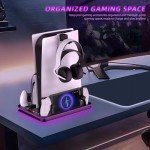 PlayStation Portal Charger and PS5 Stand with RGB