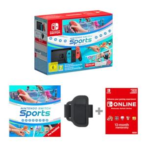 Nintendo Switch Neon Red/Blue with 12 Month Online Code