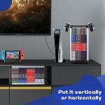 Universal Video Game Storage Tower with Controller Holders