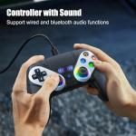 RGB Wireless PS5 Controller with Back Paddles