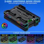 RGB LED PS5 Stand & Cooling Station with Charger