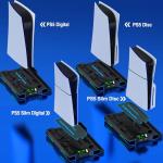 RGB LED PS5 Stand & Cooling Station with Charger