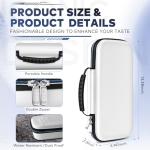 Ivoler Portable Case for PS5 Remote – White
