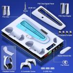 PS5 Vertical Stand with Cooling Fan & Charging Station