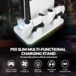PS5 Slim Cooling Stand with Dual Controller Charger