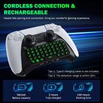MoKo Backlight Keyboard for PS5 Controller