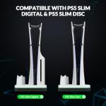 PS5 Slim Cooling Stand with Dual Controller Charger