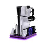 PS5 Slim Stand and Cooling Station with RGB Charger
