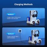 NexiGo PS5 Vertical Stand with Headset & Game Rack