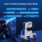 NexiGo PS5 Vertical Stand with Headset & Game Rack