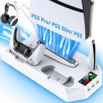 PS5 Cooling Stand with Controller Charger and USB Hub