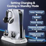 PS5 Cooling Stand with Controller Charger and USB Hub