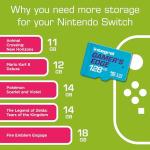 128GB Gamer's Edge Micro SD Card for Switch
